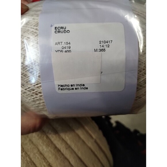 Aunt Lydia's ECRU Cotton Crochet Thread Size 10 Two rolls In Package String Art - Picture 6 of 6